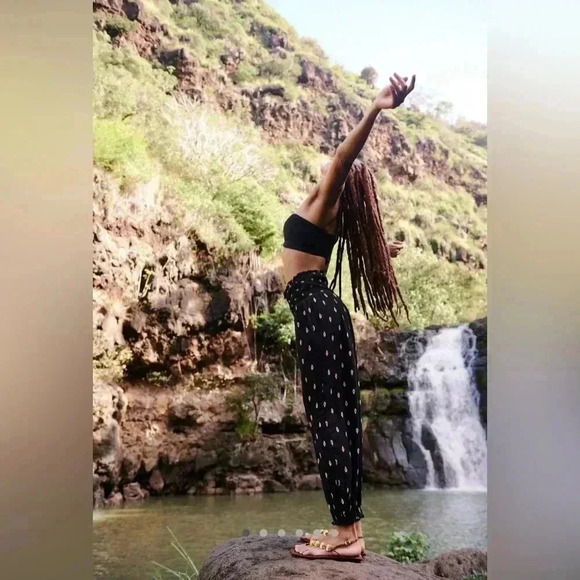 Anthropologie Smocked Gauze Printed Pants - Picture 6 of 12